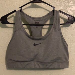 Grey Nike Sports Bra